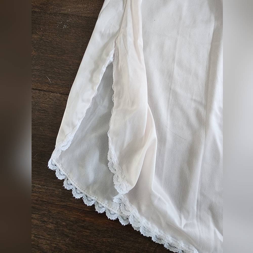 Vintage Lace Pink Nightie Slip Nightgown - Picture 5 of 11